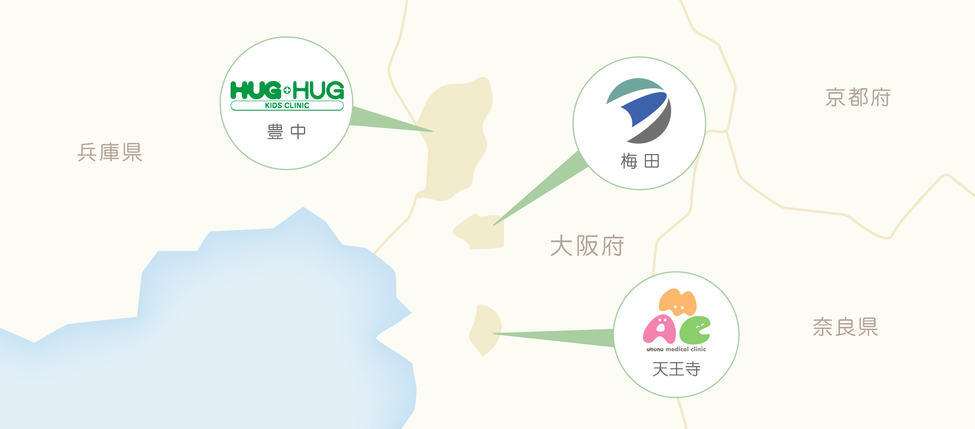 グループクリニック地図